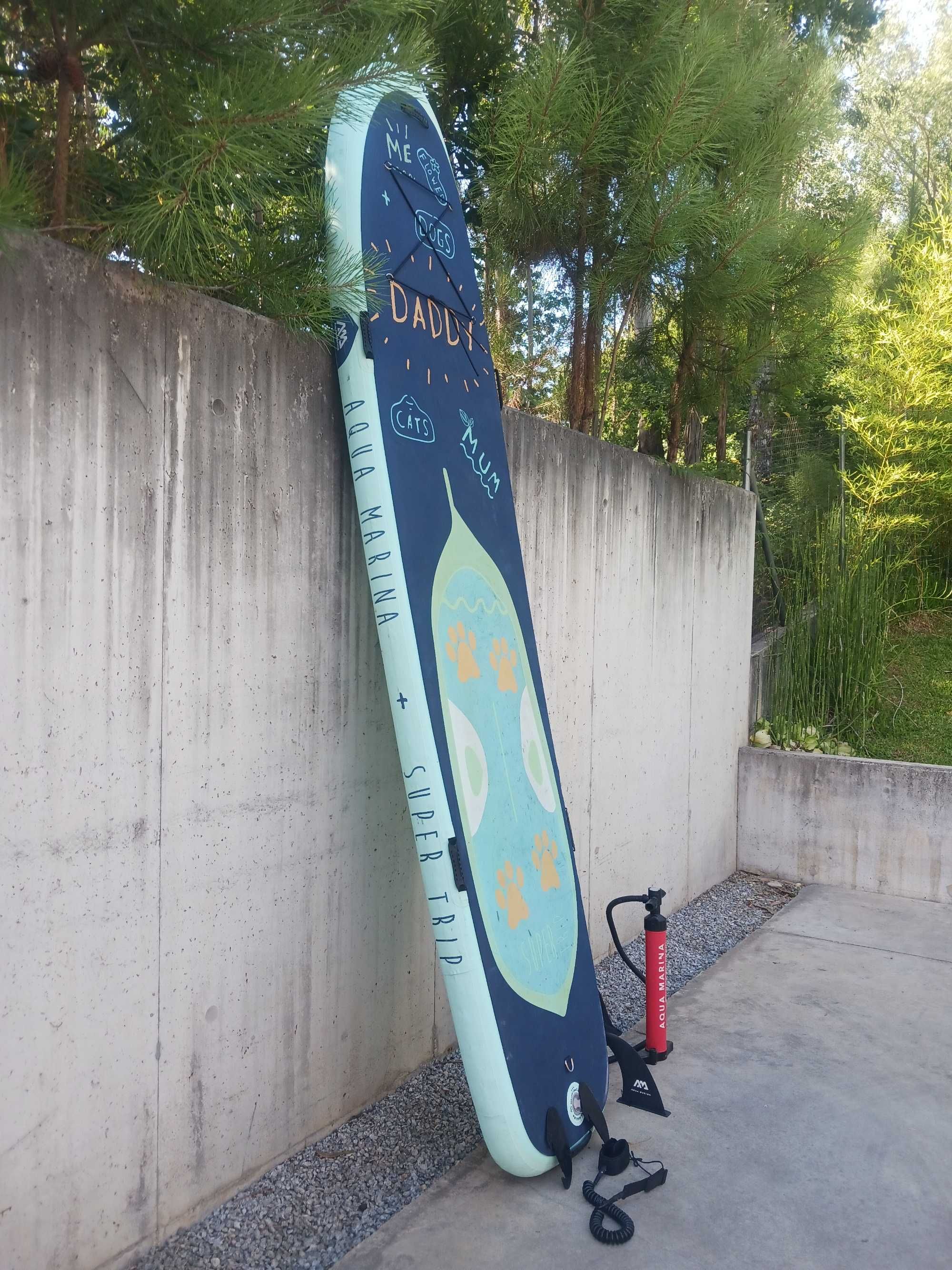 Prancha de Sup Padel insuflável Aqua Marina Super Trip