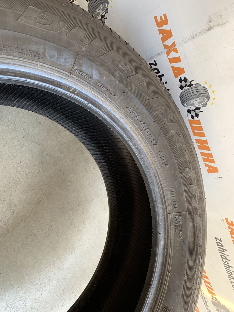 (2шт) 225/60R17 Bridgestone Dueler H/P Sport (2020рік) літні шини