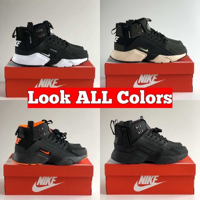 Мужские Кроссовки  Nike Huarache Acronym Термо С Мехом Зима Осень