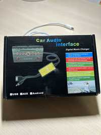 Автомобильный переходник MP3 CD 3,5 мм AUX USB адаптер для Volkswagen