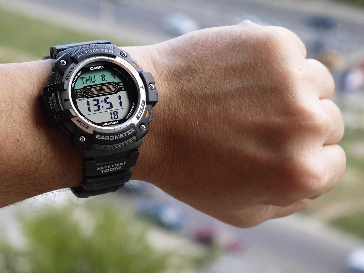 Часы Casio SGW-300H-1 с барометром и термометром. Новые с коробкой