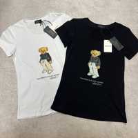 WOMAN SALE -40% Женская футболка Polo Ralph Lauren белая черная s-xxl