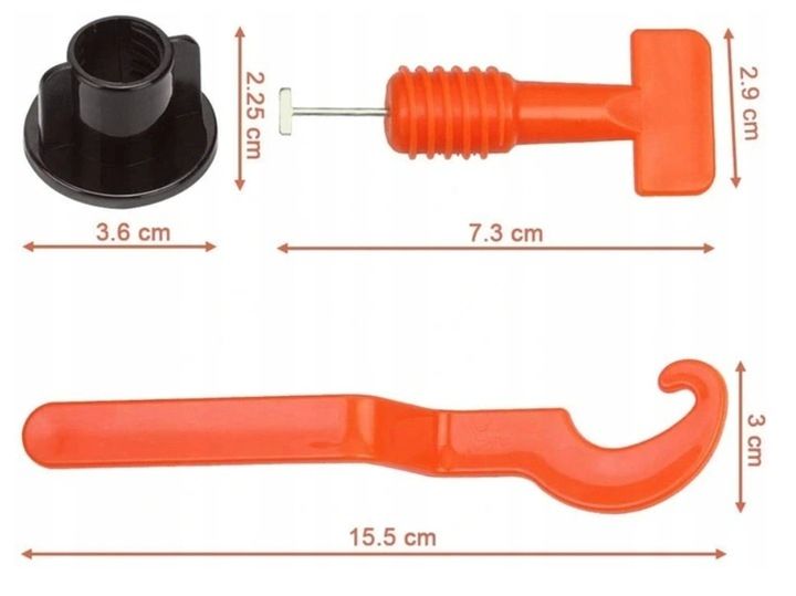 System Poziomowania Płytek Kliny Klipsy Uchwyt 100szt - NOWE
