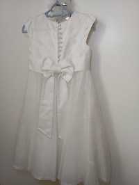 Платье для выпускного пышное белое 4-6 лет