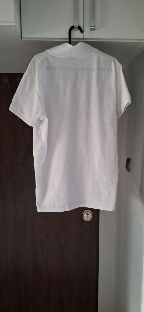 Biała koszulka polo vistula męska  t-shirt