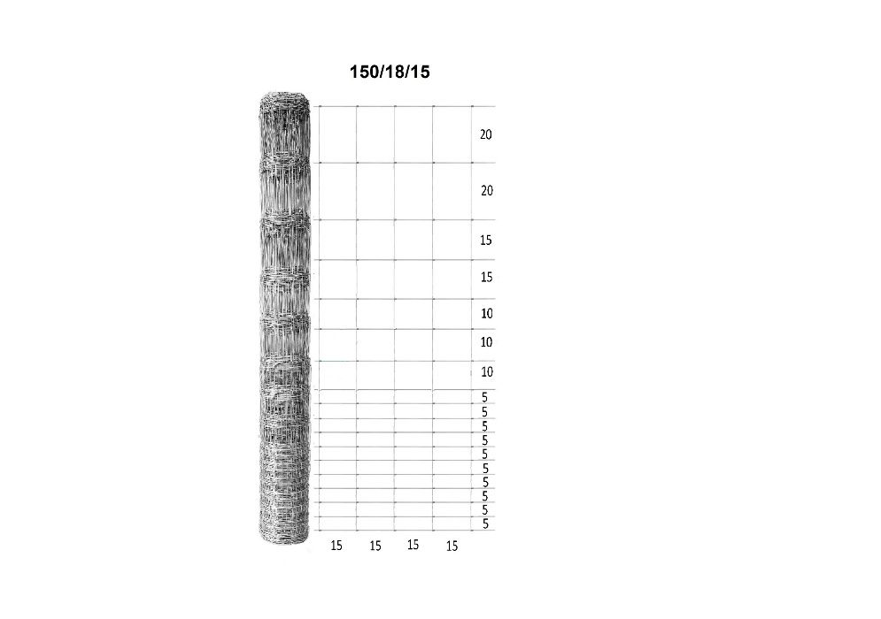 Siatka leśna 150/18/15