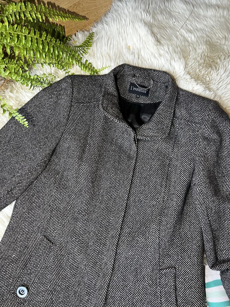 Płaszcz wełniany, 50% wełna, rozmiar 44 xxl