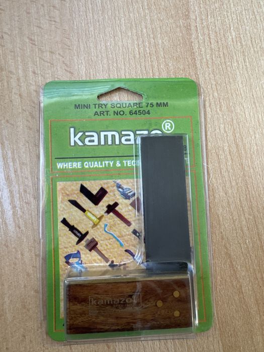kątownik stolarski Mini Try Square 75 mm.