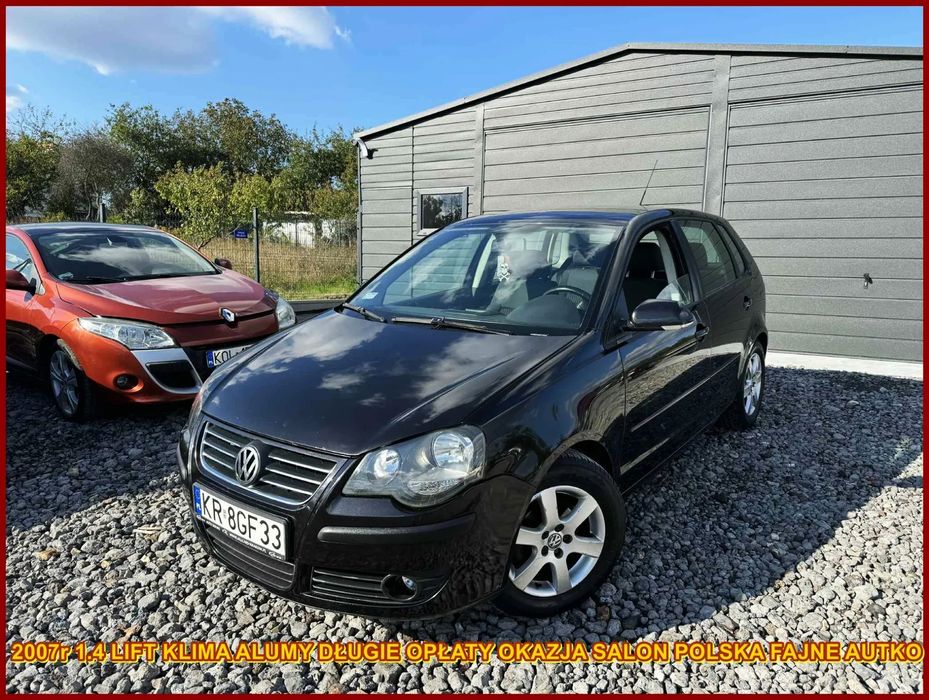 Volkswagen Polo 2007r 1.4 Lift Klima Alumy Długie Opłaty Okazja Fajne Autko Salon PL!!