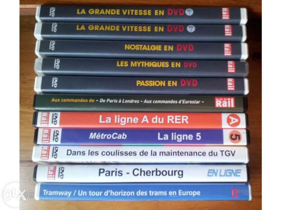 DVDs sobre comboios "La Vie du Rail"