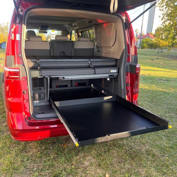 Platforma zabudowa Wysuwana szuflada VW California Beach Tour T7