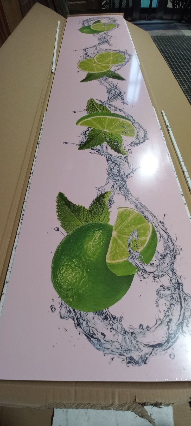 NOWY Panel dekoracyjny limonka 2600x535x18