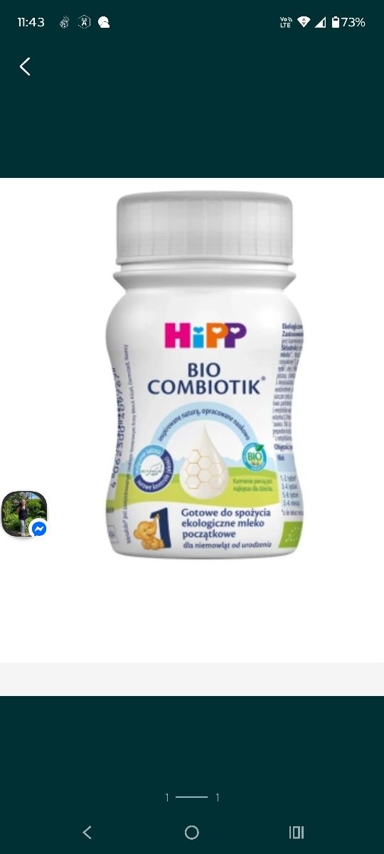 Mleko HiPP 1    gotowe