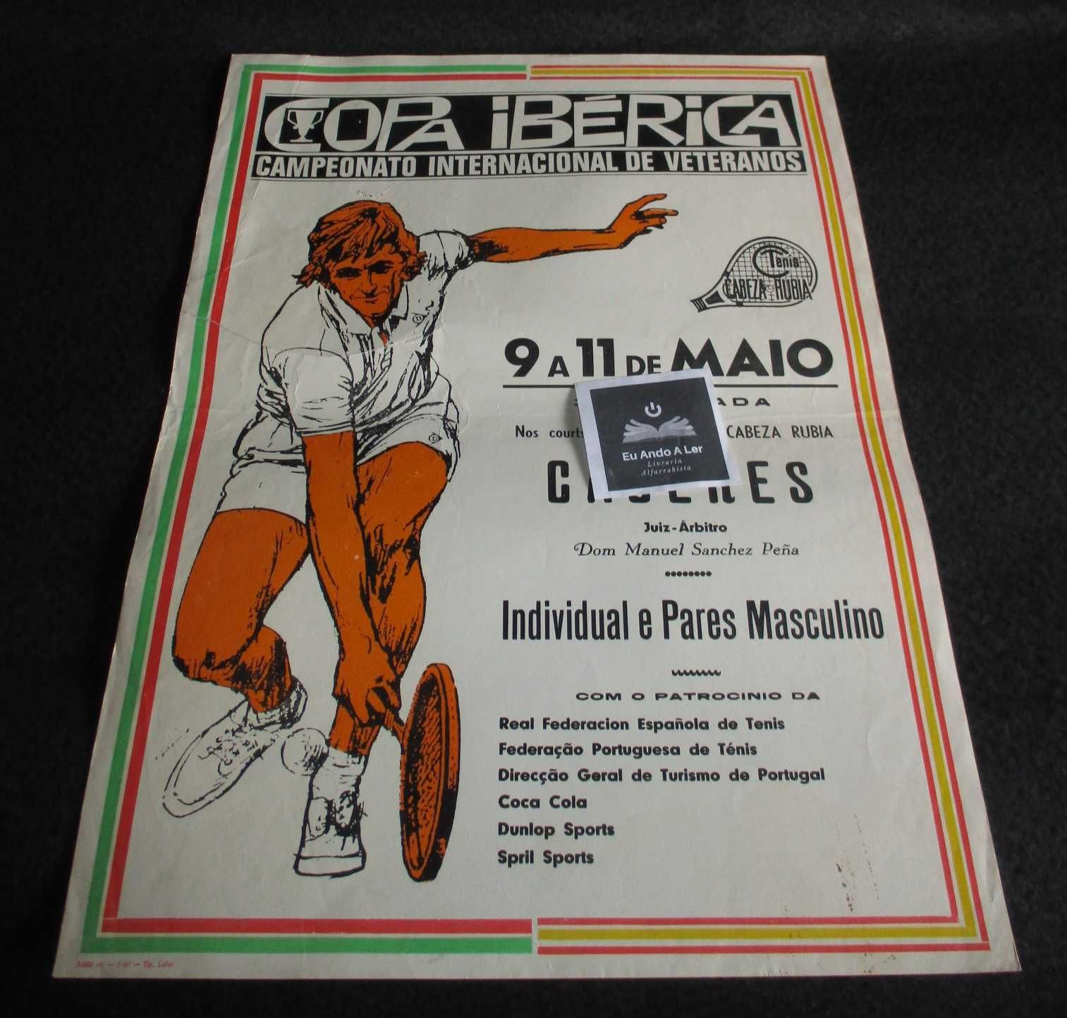 Poster Copa Ibérica Campeonato Internacional de Veteranos 1980 Cáceres