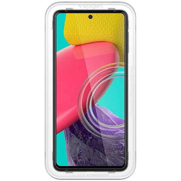 Szkło hartowane Spigen Alm Glass Fc na Samsung Galaxy M53/5g - czarne