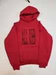 Худі Playboi Carti ALL RED S Red oversize hoodie