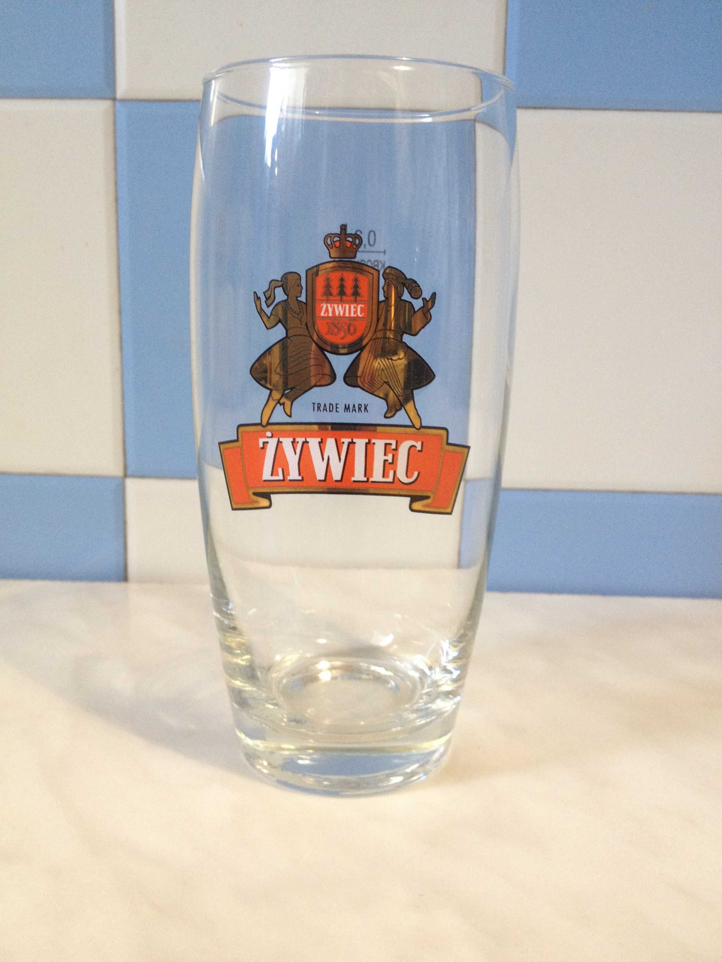 Retro szklanka pokal kolekcjonerski Żywiec 0,3l stare logo