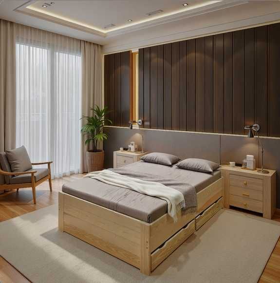 wysokie łóżko drewniane otwierane z 3 pojemnikami ALTO 90x200 +150 kg!