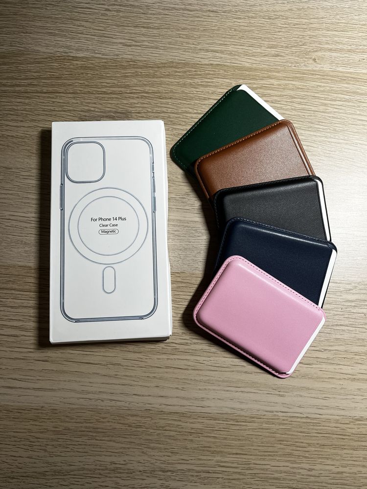 Capa+Carteira Magsafe para iPhone 12/13/14/15/16 Mini Pro Plus Pro Max