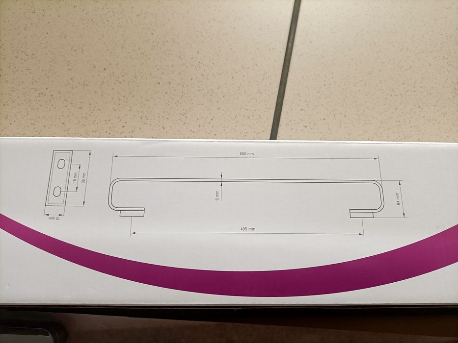 Wieszak na ręcznik pojedynczy.