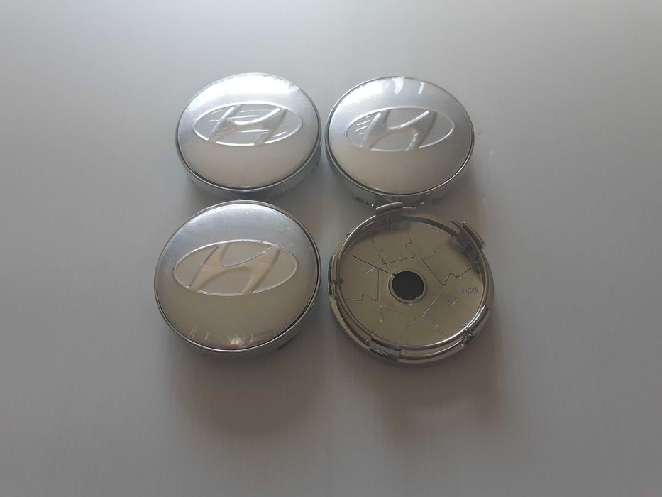 Centros/tampas de jante completos Hyundai com 56, 60, 65 e 68 mm