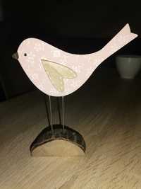Drewniany ptaszek figurka
