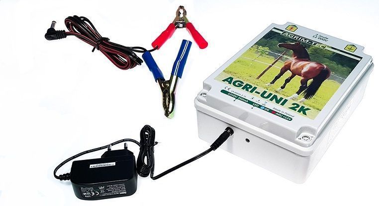 Pastuch elektryczny uniwersalny AGRI UNI 2K 2J wydry dziki bydło psy