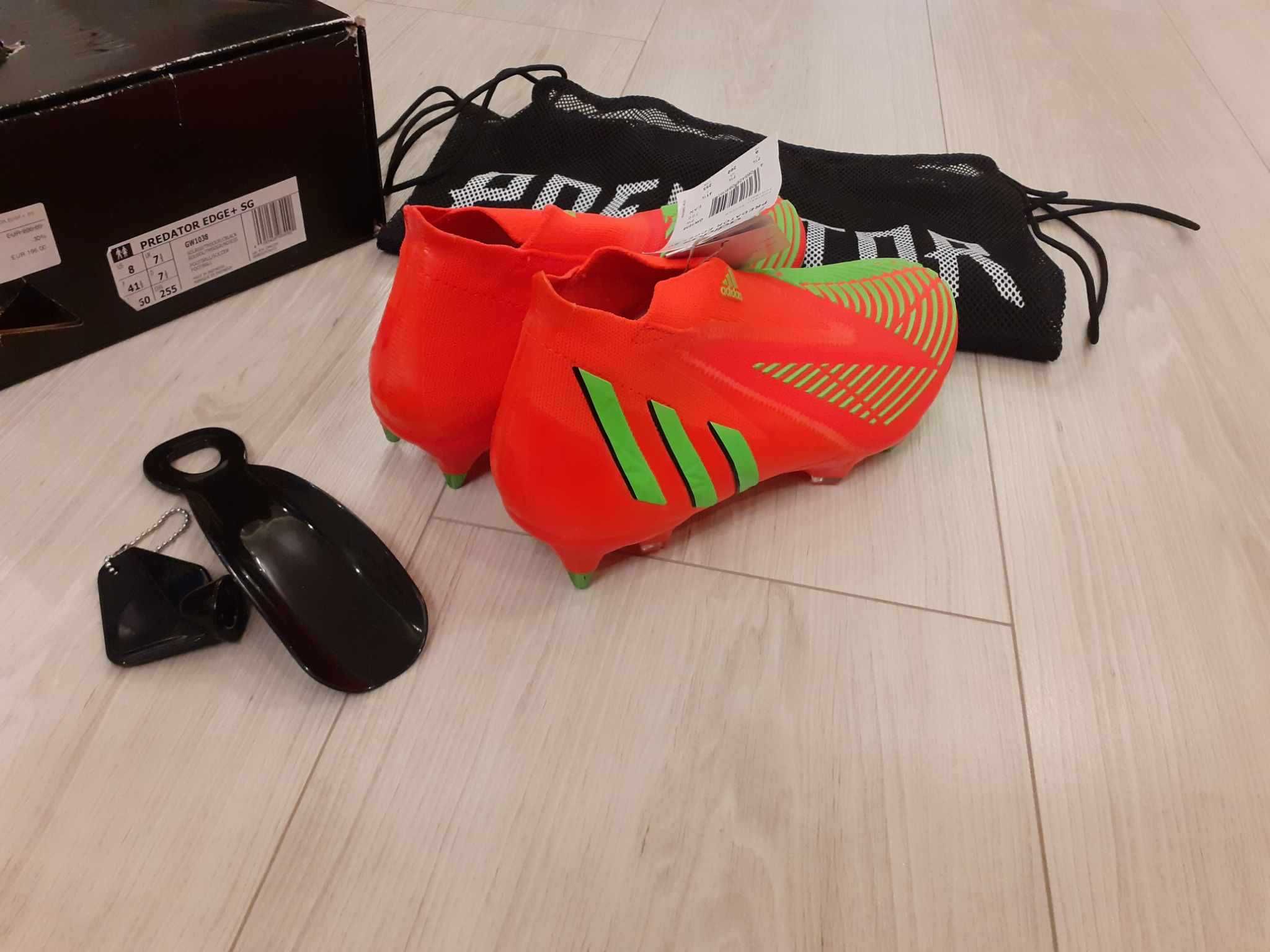 Profesjonalne buty piłkarskie, korki Adidas Predator Edge + SG  41 1/3