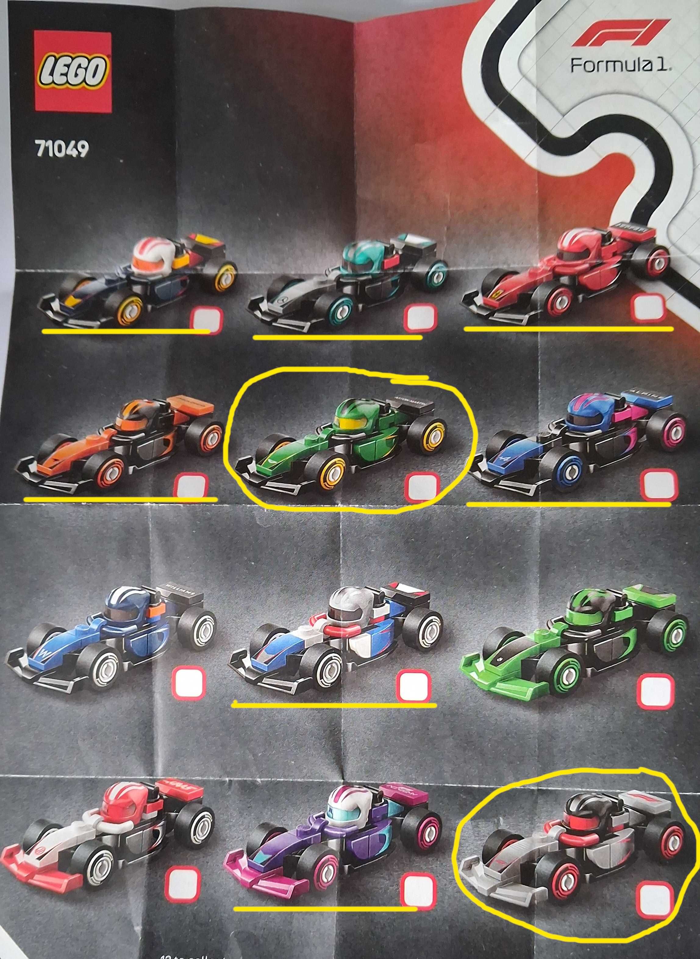 Lego Formula 1 F1 71049 - 2 sztuki
