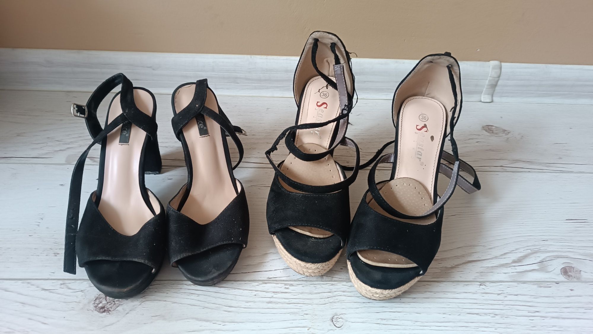 Buty na obcasie czarne