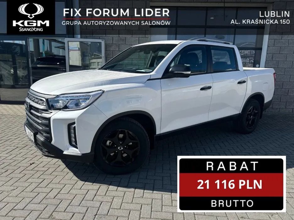 SsangYong/KGM Musso PICK-UP 2.2 Diesel 202KM 4x4 AUTOMAT Adventure + skóry Nowy 2025