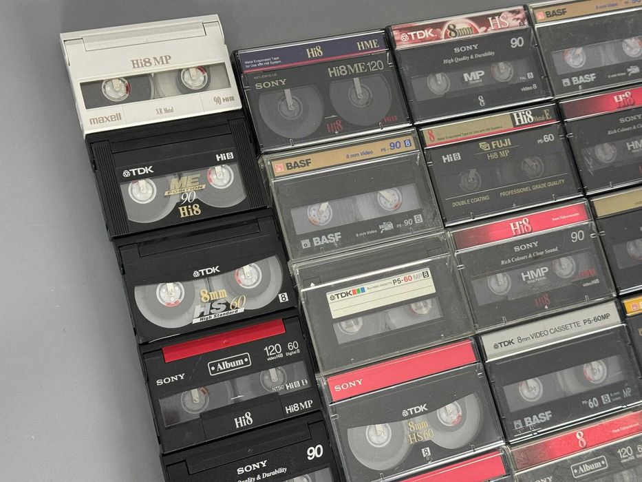 Mega Zestaw Kaset Video8 Hi8 Digital8 Kaseta x36