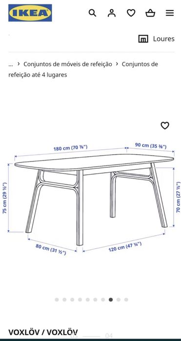 ikea voxlov mesa