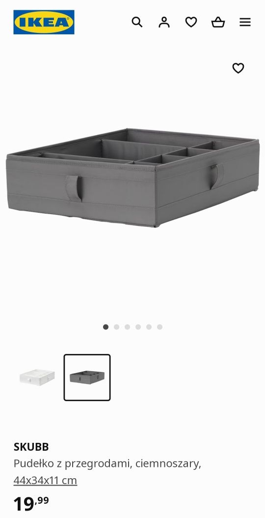 Półka wisząca i szuflada/pudełko do szafy organizer