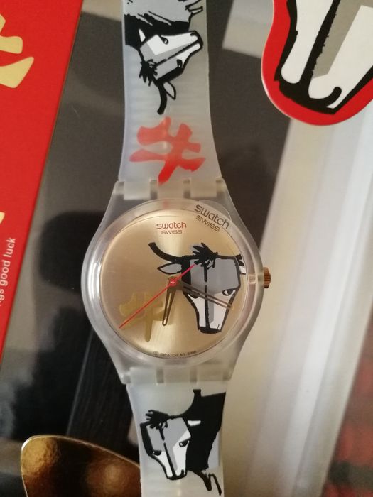 Relógio Swatch coleção Bull's On Rodeo Raro ano novo Chinês Ábaco