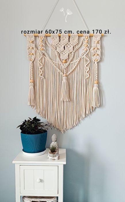 Makrama na kiju 60 cm.