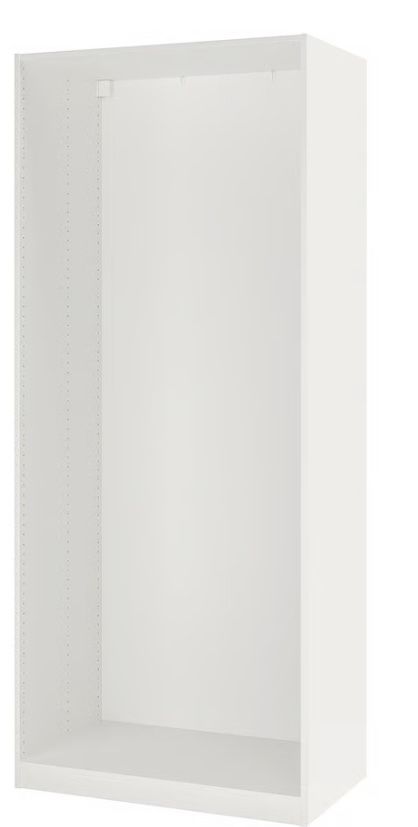 Roupeiro Branco 100x58x201 - 2 varões