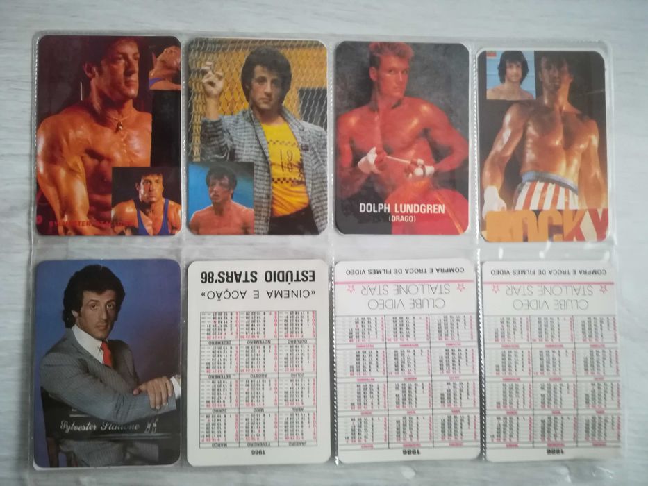 Calendários anos 80 - Rocky/Stallone