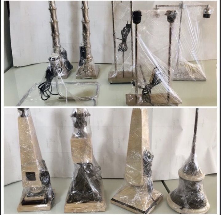 Stock lote +/- 80 candeeiros | +/- 30 apliques | -/+ 130 abajures