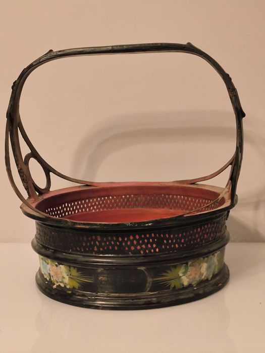 stary chiński koszyk laka Chiny XIX / XX wiek