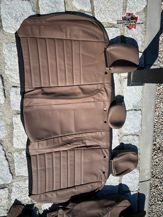 POKROWCE Oryginalne Zestaw Skóra na Fotele Mercedes X