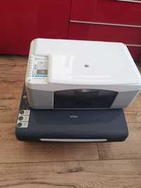 Dwie drukarki Epson DX4400 i HP F370