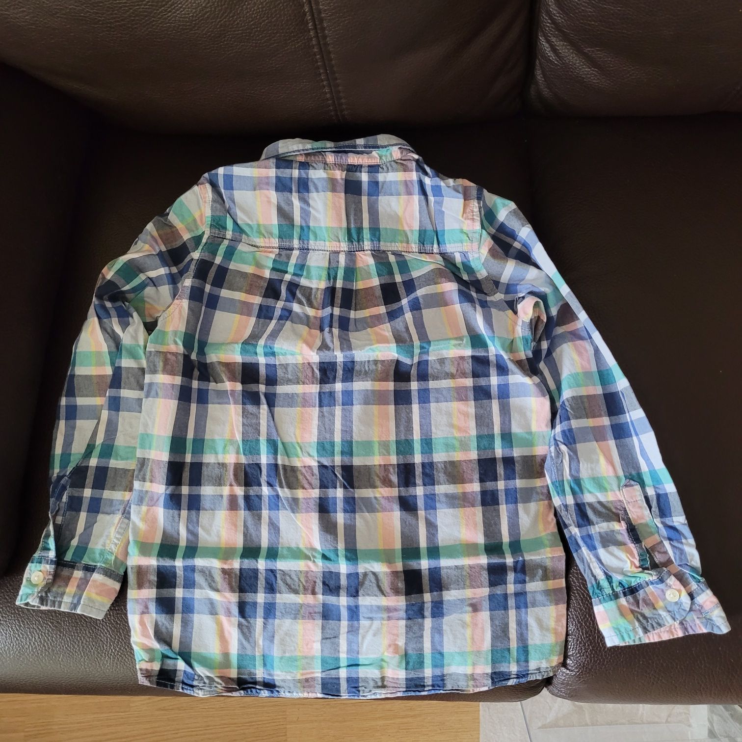Koszula w kratkę h&m, rozmiar 128 cm, 7-8 lat
