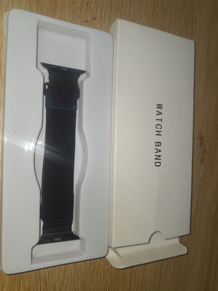 Bransoleta pasek milan steel band czarny 38mm do apple watch iwatch