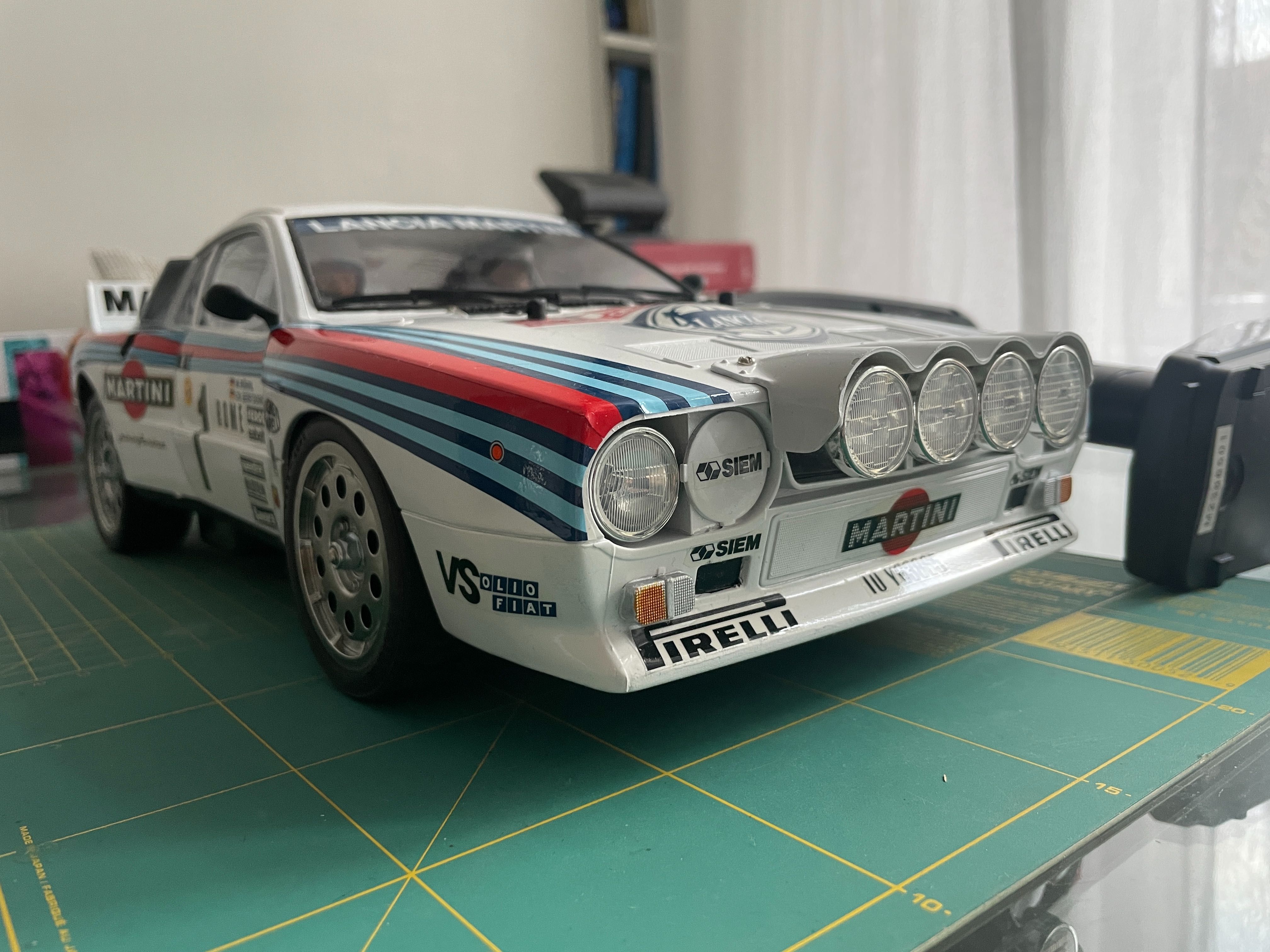 Tamiya Lancia 037 1:10 Rc rtr Ta-2s, złożony z radiem, łożyska bateria