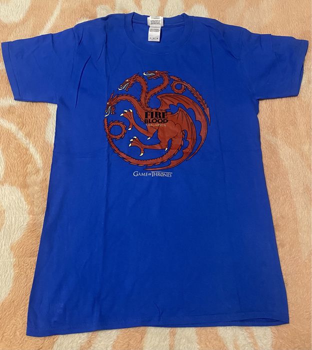 Tshirt azul Fire blood