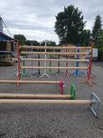 Drąg jeździecki 3 m + kolorowe ślizgi / zaślepki – 60 zł komplet