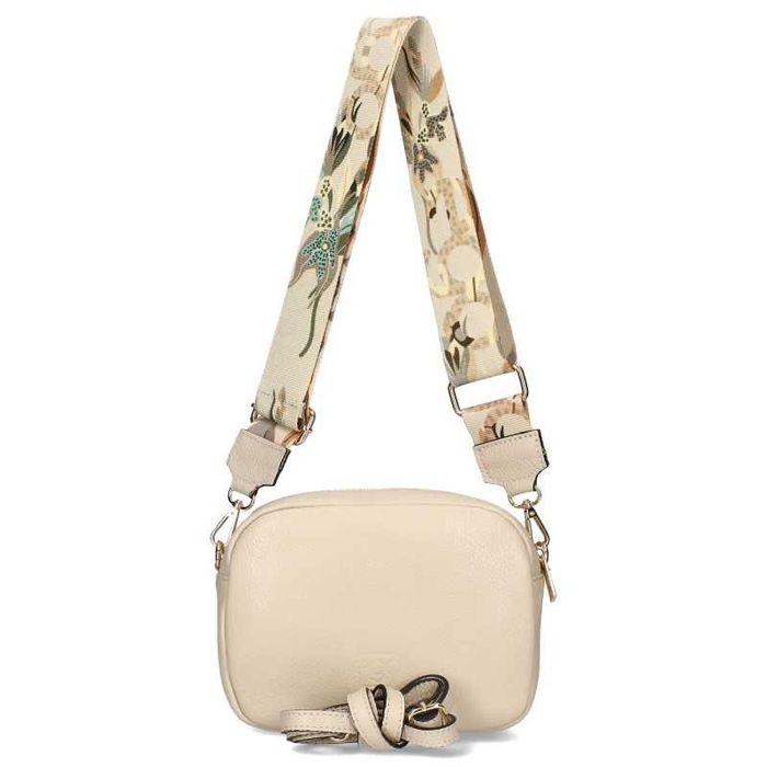 EGO Polska Torebka Damska Listonoszka Skóra Naturalna Logo Pszczółka