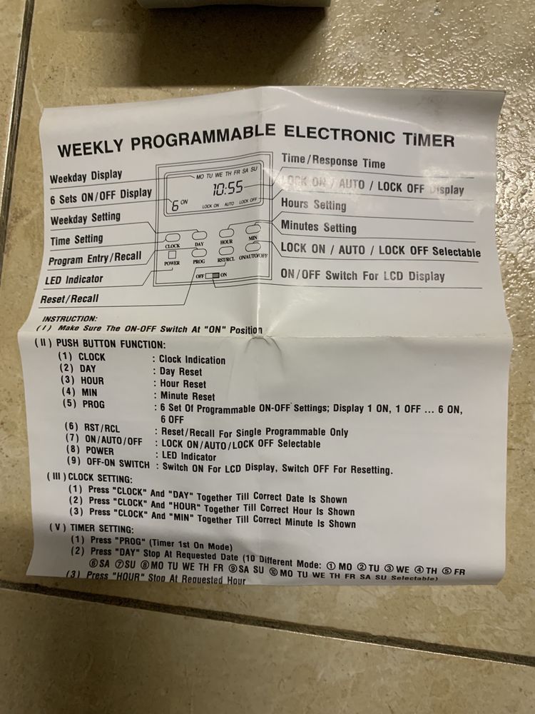 Relógio Digital Programável