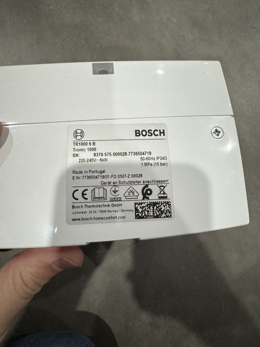 Esquentador Eletrico Bosch